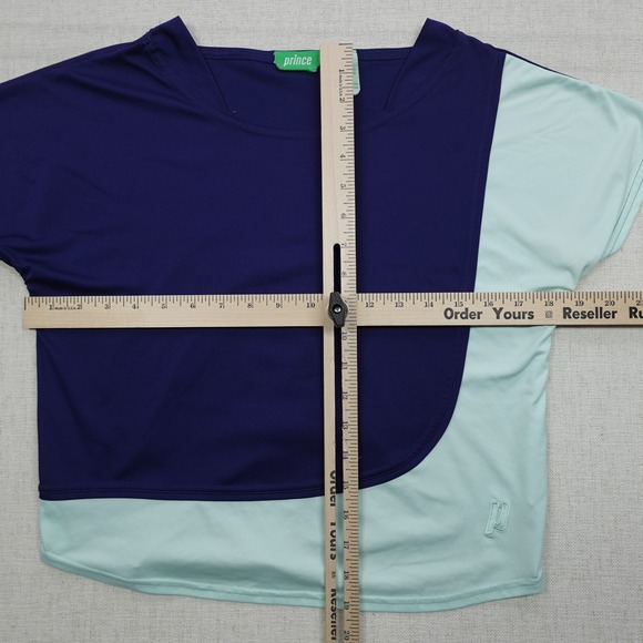 Prince Shirt Womens Medium Colorblock Athletic Tennis Performance Top - Picture 3 of 8